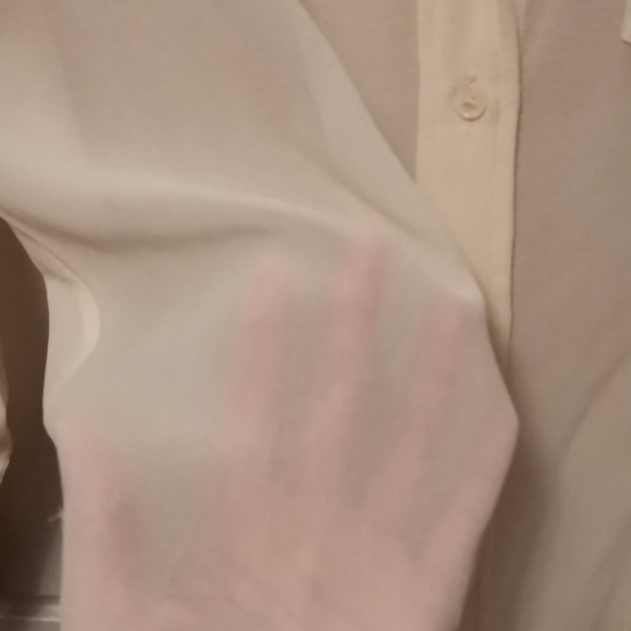 Babaton Boyfriend Cream Silk Blouse - Picture 4 of 7